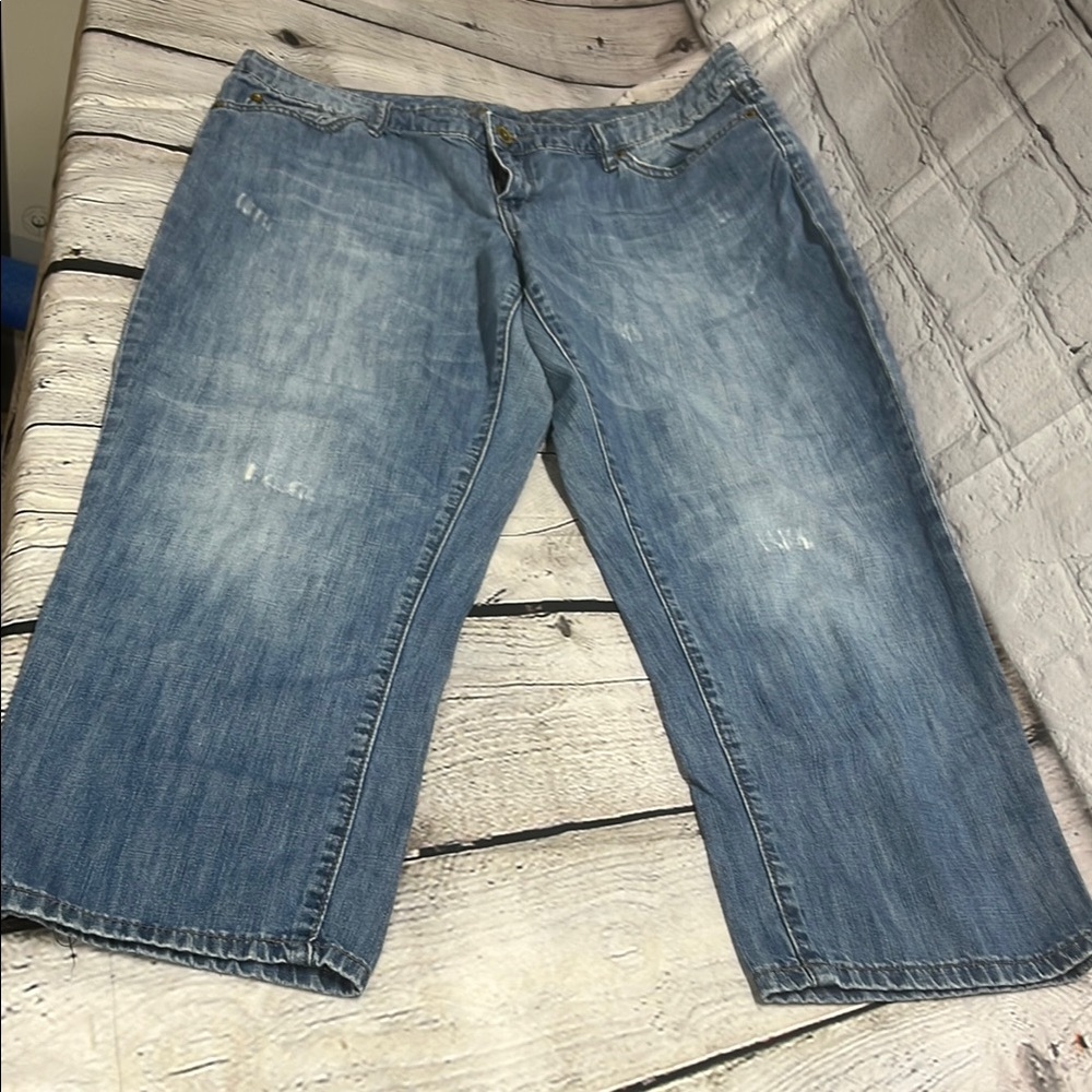 Women Blue Jean Capris
